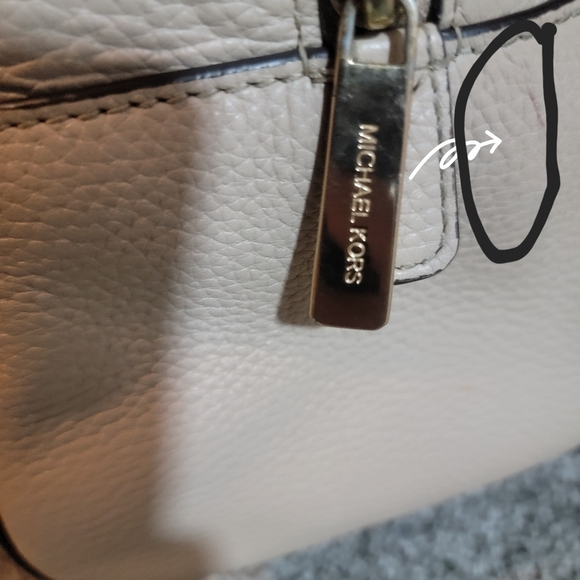 Pre-owned leather Michael Kors two handle beidge/cream satchel - Picture 15 of 16